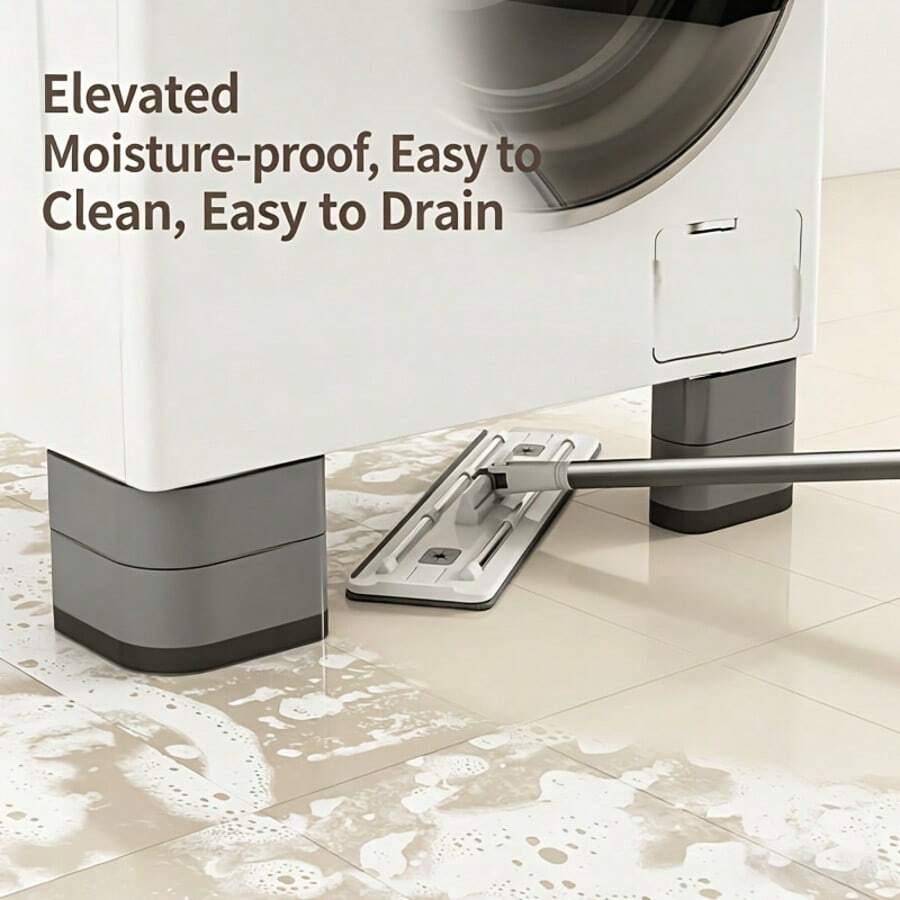 4pcs/Set Washing Machine Base Heightening Feet Pads, Anti-Vibration Shock-Absorbing Feet For Drum Washer And Refrigerator, With Height Adjustable Cushions - A - View 1
