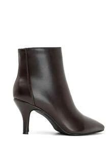 Bottines Épurées à Bout Pointe et Talon Bobine – L'Élégance Citadine par Excellence - براون 2905أ - مشاهدة 5