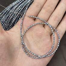 1 Strand 36cm Mini Natural Freshwater Pearls Purple Rice Pearl Beads For Jewelry Making DIY Women Men Necklace Bracelets Handicrafts Accessories - Rice Grains - View 9