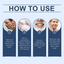 EAST MOON 100g Men's Facial Cleaner Daily Moisturizing Non-Irritating Enhance Smoothness Oil Control Removes Skin Surface Dirt And Aging Cuticles Make Skin Moist And Delicate Non-Tight Face Cleaning Cream - Deep Cleansing - View 12