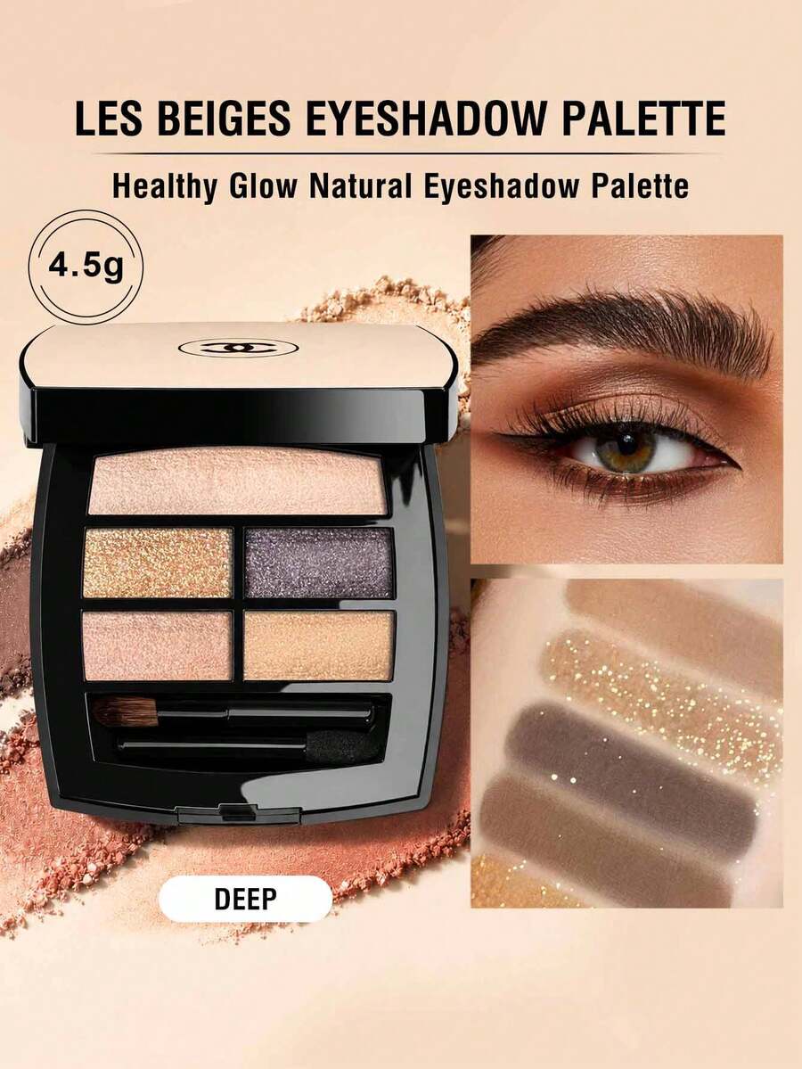 Chanel LES BEIGES Eyeshadow Palette Dark Shade Net Wt. 4.5 G/Net Wt. 0.16 Oz - DALAM - View 1
