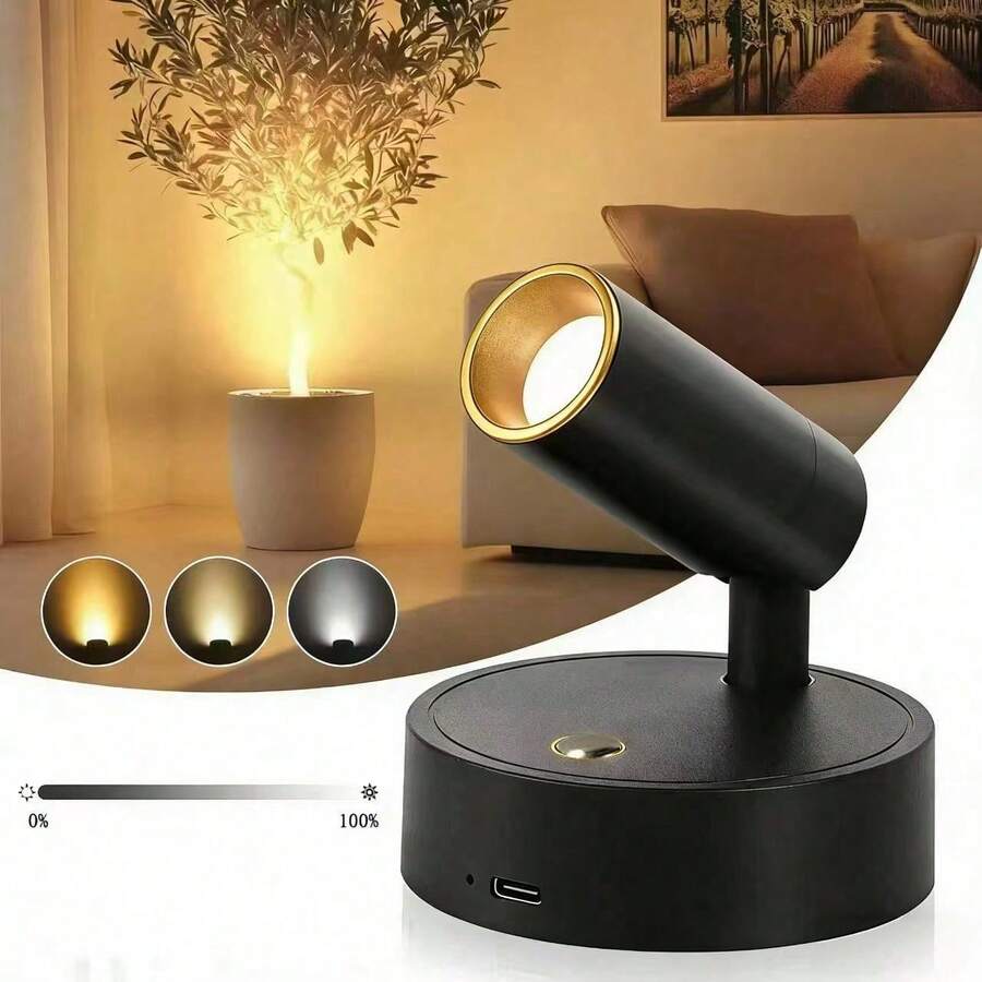 1 buah/2 buah Lampu Malam Putar, Lampu Dinding, Bertenaga USB, Baterai Isi Ulang, Lampu Baca LED Magnetik, Suhu Warna & Kecerahan Dapat Diatur dengan Sentuhan, Cocok untuk Kamar Tidur, Lemari, Ruang Tamu, Meja, Dekorasi Bar, Ulang Tahun, Natal, Hadiah Sempurna