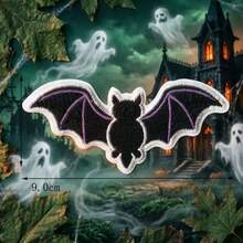 Patch Bordir Tempel Bertema Halloween - Desain Menarik - Mudah Dijahit atau Disetrika, Lencana Kain Tahan Lama, Cocok untuk Personalisasi Jaket, Tas, Kerajinan DIY, dan Lainnya - Versi setrika - View 3