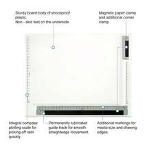 High/Quality Drawing Board Table Desk Board Art Craft Table Adjustable Angle - A4 - View 4