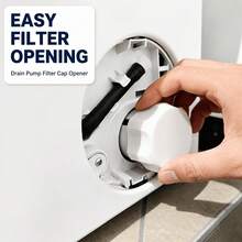 3-Piece Washing Machine Drain Pan Set, Effectively Prevents Laundry Room Floor Overflow, Includes Drainage Guide Plate And Washing Machine Switch Nut, 1 Set Solves Overflow Issues - White - View 7