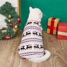 Suitable For Small And Medium Dogs, Pet Dog And Cat Vest, Christmas Theme New Year Clothes, Deer Vest, Dog And Cat Clothes (Recommended To Choose One Size Larger) - Multicolor - View 9