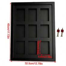 4/9 Slot Trading Card Wall Mountable Display Frame Fit PSA/ACE/CGC Slabs - Black - View 11