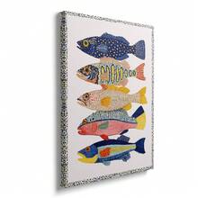 1pc Framed/Unframed Vintage Sardine Coastal Canvas Poster Colorful Fish Mediterranean Kitchen Wall Art Print Minimalist Aesthetic Dopamine Decor Painting For Apartment,Living Room,Bedroom,Modern Home Decoration - A - View 2