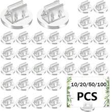 10/20/50/100 buah Penjepit Kartu Mini Transparan Plastik, Klip Kartu Nama, Alas Kertas, Klip Karton, Cocok untuk Nomor Meja Permainan, Label Harga Bisnis, Label Menu, Pesta - Beraneka warna - View 2