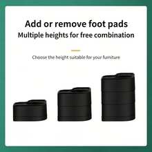 4pcs/Set Washing Machine Base Heightening Feet Pads, Anti-Vibration Shock-Absorbing Feet For Drum Washer And Refrigerator, With Height Adjustable Cushions - A - View 11