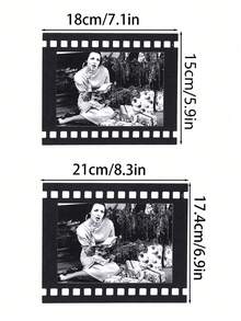 15/5件裝黑色 4*6/5*7 菲林風裝飾相框（紙製品），輕量紙板，不含照片 - 黑白 - 查看 6