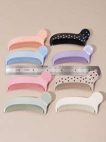 8 Peças Presilha de Cabelo Feminina, Pente de Cabelo, Escova de Cabelo, Presilha de Franja Lateral, Presilha de Estilo, Presilha de Cabelo de Coroa Alta, Presilha para Lavar o Rosto, Maquiagem, Remoção de Maquiagem, Presilha para Cabelos Soltos, Estilo de Cor Aleatória - Multicolorido - Visão 2