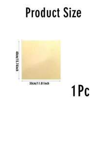 1pc 48*40cm/40*30cm Blank Transparent Acrylic Sign Board, Suitable For Wedding, Birthday Party Directional Signs - Gold - View 5