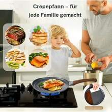 1 StüAntihaft-Pfannkuchenpfanne – für Pfannkuchen, Omeletts & Steaks, inkl. Holzspatel, praktisches Küchenutensil für Zuhause, Esszimmer & Grill - Übersicht 9