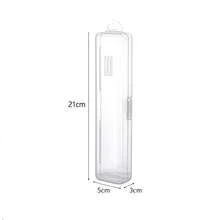 Transparent Portable Toothbrush And Toothpaste Storage Box, Leak-Proof Travel Toothbrush Case, Dust-Proof Oral Care Storage Box For Bathroom, Camping, Business Travel, Travel Transparent Storage Box, Makeup Brush Storage Box, Reusable - Clear - View 10