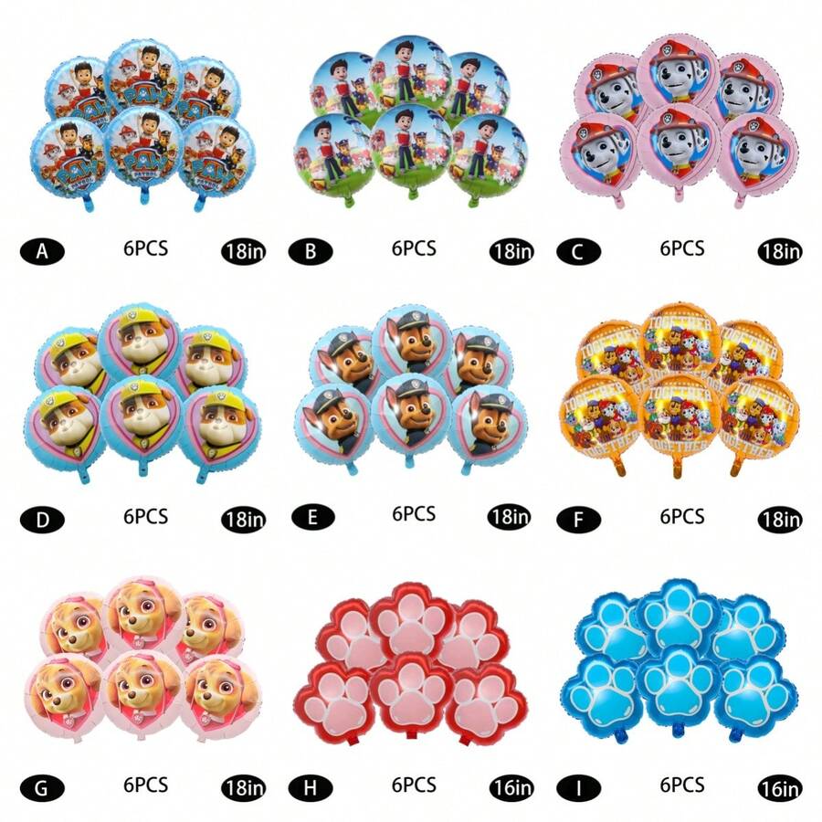Hasbro Conjunto de globos para decoración de fiesta de cumpleaños infantil con tema de perro azul, suministros para fiesta de bautizo de bebé, juguetes de regalo - Juego de globos - Ver 1
