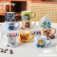 Disney Official Zootopia Nick & Judy Ceramic Mini Mug, Cute Cartoon Couple Water Cup, Home Coffee Cup, Souvenir, Random 1pc - Multicolor - View 2