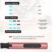 Electric Engraving Pen Kit With 30 Bits Mini Portable Engraver Tool For Jewelry Wood Metal Stone Plastic Glass Etching DIY - Pink - View 7