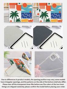 Ayotu 太陽波浪椰子樹圖案 Witch For Y 支架翻蓋保護殼，相容 iPad A16、Air 8 (M4) 2026 (11 吋)/2026 (13 吋)、Pro 13 12.9 11、10 2022 (10.9 吋)、Air 11 13、Mini、Air 11 吋保護殼、Kindle (第 11 代 2024 年上市)、Kindle Paperwhite 第 12 代 2024 - 彩色 - 查看 7