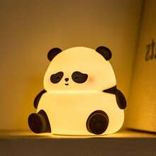GLOOPRO Panda Night Light, Children's Nursery Decor Lamp, Bedside Lamp, Sleep Aid Light, Nursing Light, 3-Level Adjustable Brightness, Touch Sensor, USB Rechargeable, Type-C Interface, Fun Office Desk Bedroom Lamp, Birthday Christmas Gift - Panda Night Light - View 9