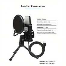 Gaming Microphone, USB PC Microphone For Podcast, Video, Streaming, Condenser Microphone With Quick Mute Function, Includes Tripod, Pop Filter, RGB Indicator, Shock Mount, Rotary Gain Knob, Compatible With PS4/5/PC - View 5