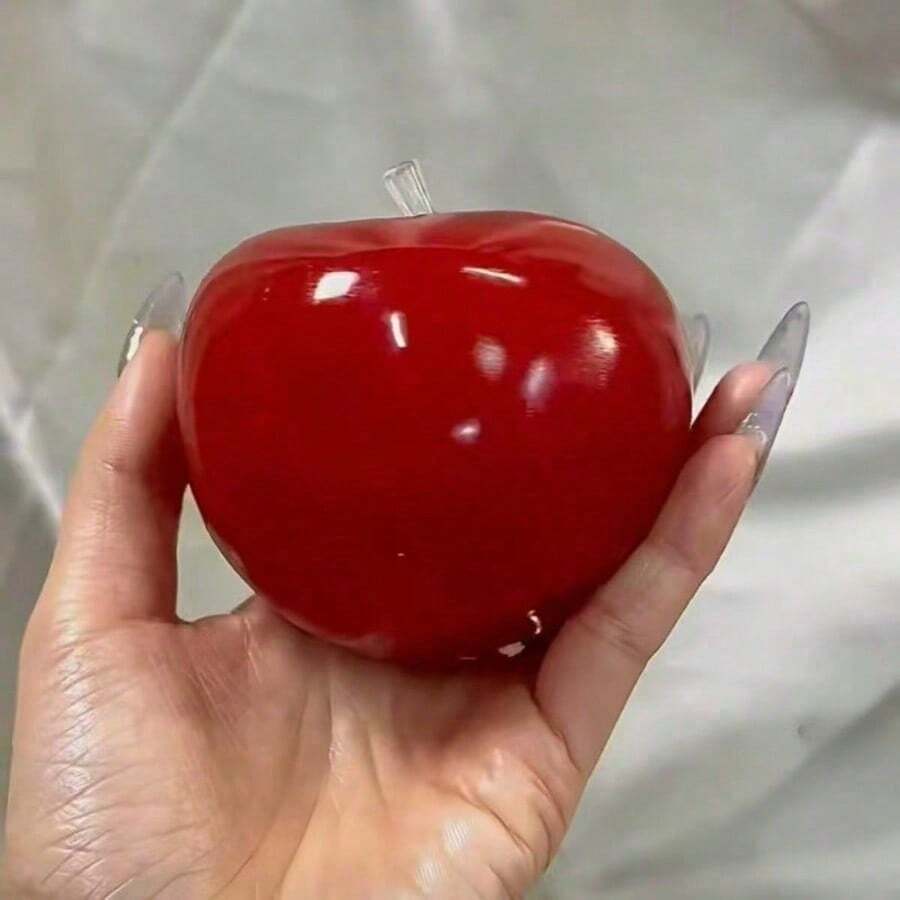 Simulated Apple Squeezing Toy/Super Soft Apple Pressure Ball/Fruit Texture Toy/High Density Slow Rebound Sensory Toy/Stress Relieving Squeezing Ball/Relaxing Tool/Office Desk Stress Relieving Tool/Suitable For Classroom Rewards/Halloween/Christmas - Multicolor - View 1