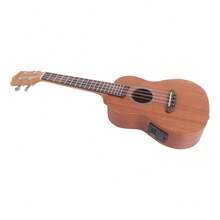 Cheap Concert Electro-Acoustic Ukulele And Case - Brown - View 9