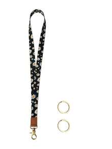 1pc Leopard & Daisy Print Lanyard, Leather Neck Strap, ID Badge Holder, Key/Phone/Card Keychain Lanyard - Multicolor - View 17