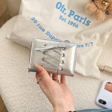 Women Wallet & Check Holder - Silver - View 1
