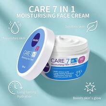 danche Koleksi Krim Wajah Care 7 In 1, Hidrasi Mendalam 48 Jam, Perbaikan Pelindung Kulit, Anti-Penuaan & Pengontrol Minyak, Meredakan Kemerahan, Alas Makeup Ringan dan Tidak Berminyak - Multifungsi - View 4
