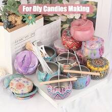 HIZTGHC 16pcs Marble Pattern Candle Jars, Random Patterns, Candle Making Kit, Candle Holder, Storage Box, Candle Jars (For Candle Making) - Marble - View 6