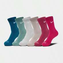 Nike Everyday Plus Cushioned Crew Training Socks (6-Pack) Sweet Beet/Cannon/Glacier SX6897-908 - 藍灰紅 - 查看 1