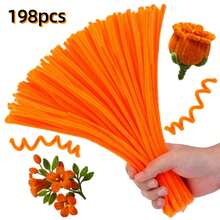 198 Pcs Chenille Stems,Pipe Cleaners Craft - Essential DIY Craft Supplies For Creative Projects & Handmade Decorations - Multicolor - View 4