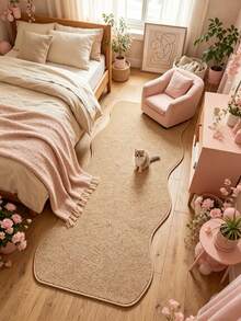 1 pieza Alfombra de área con forma de piña ondulada, alfombra decorativa antideslizante, adecuada para dormitorio, sala de estar, decoración del hogar, lavable - Multicolor - Ver 3