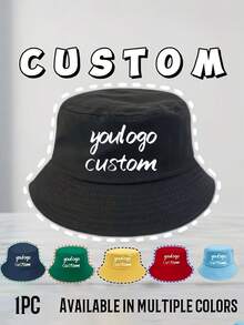 Custom Logo Bucket Hat, Polyester, Lightweight, Retains Shape, Printing Craftsmanship, Breathable, Soft, Comfortable, Sporty For Outdoor, Daily Wear - Multicolor - View 2