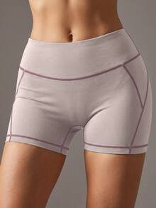 Soyun New High Elasticity High Waist Tummy Control Butt Lifting Shorts, Suitable For Daily Casual And Outdoor Activities Sports - Pink - View 3