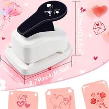 3 In 1 Corner Rounder Heart Lace Paper Hole Punchers Protector Cutter Shapes Portable Suitable For Paper Crafts For Card Making For Scrapbooking For Journaling For Student - Corner Heart Lace Puncher - View 3
