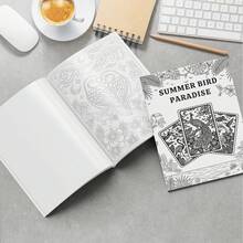 單色數字繪圖本，適合成人創意繪畫活動，黑白設計易於著色，包含22種獨特圖案，多種風格可選（不含筆），增強創造力，設計精美 - 單件 - 查看 11
