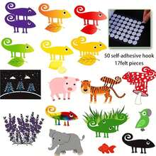 hoojojo 17 Pcs Felt Set, A Color Of His Own, Role-Playing Game, Color Recognition Learning, Fun Classroom Teaching Aids, Back-To-School Season, School Supplies. - Multicolor - View 14