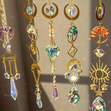 1/6pcs Crystal Rainbow Maker Sun Catcher | Perfect Home Decor, Fall Decoration, Wedding Or Thanksgiving Gift For Girls - Small Tree Of Life - View 6