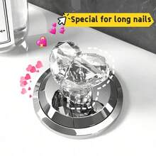 Heart-Shaped Toilet Flush Button, Creative Heart/Diamond-Shaped Flush Button And Valve Accessories, Universal Bathroom Flush Components; Also Suitable As Toilet Seat Handle, Drawer Pull, Cabinet Door Handle Or Refrigerator Handle (Suitable For People With Long Nails) - Multiple Styles - View 3