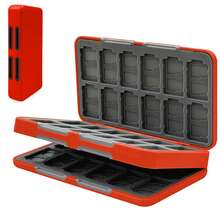 ONETIAOLONG Caja de almacenamiento con 48 ranuras para tarjetas de juego y 96 ranuras para tarjetas Micro SD, compatible con Switch, Switch Lite/OLED/NS - Ver 10