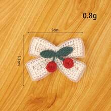 2/5/10/20pcs Cute Cherry Fabric Applique Embroidery Patches, Suitable For Clothing, Hats, Socks, Hair Accessories Or Gift Packaging Decoration - Cherry - View 17