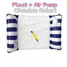 Silla y tumbona flotante inflable con respaldo, silla de piscina plegable de doble uso para el verano, adecuada para spa, piscina, playa, fiesta en la playa, vacaciones, fiesta de piscina multiusos, entretenimiento acuático al aire libre en verano, silla flotante de agua - Inflable - Ver 16