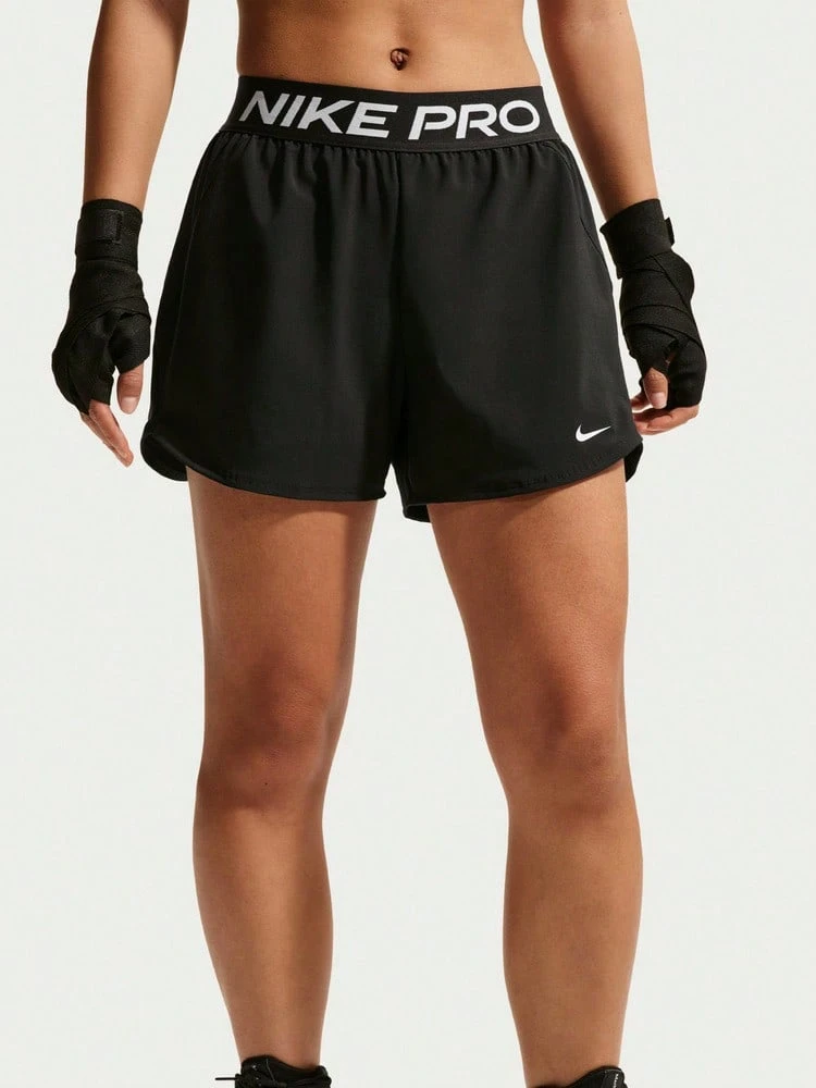 Nike Women's AS W NP 2IN1 SHORT Sports Woven Shorts IR1919-010 - Black - View 1