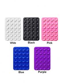 Double-Sided Suction Cup Phone Holder, Silicone Non-Slip Washable Phone Bracket Sticker - Multicolor - View 25
