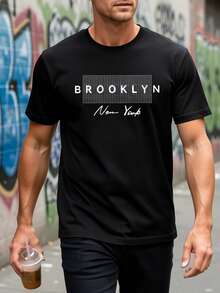 Vintage Men's Summer Tops, 100% Cotton, Heavy-Weight 180g - Black - View 6