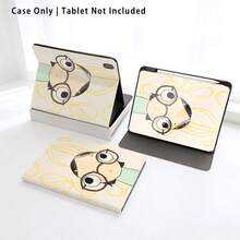 Cartoon Girl With Glasses Pattern Painted Effect Tablet Protective Case, Built-In Pen Slot, With Stand, Suitable For Honor 8/9/10/X8/X8A/X9/X8Pro/X9Pro And Other Models, Suitable For Huawei MatePad Se 11 Inch/MatePad 11 Inch/11.5 Inch, MatePad Pro And Other Popular Models, Also Suitable For Xiaomi, Apple 10th/11th Generation 2025 (A16), Galaxy Tab A7/A9 And Other Popular Models - Style 10 - View 7