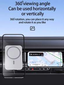 磁吸無線車用充電支架，自動手機架，相容 iPhone 17/16/15/14/13/12 系列，通用汽車電子配件 - 彩色 - 查看 3