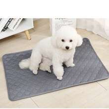 1pc Upgraded Thickened Reusable Pet Training Pad, High Absorbency Leak-Proof Non-Slip Washable Pet Urine Pad, Multi-Size Floor And Furniture Protection Pad, Suitable For Pet Owners And Daily Pet Care At Home. Summer Back To School Travel Pet Use - Grey - View 3